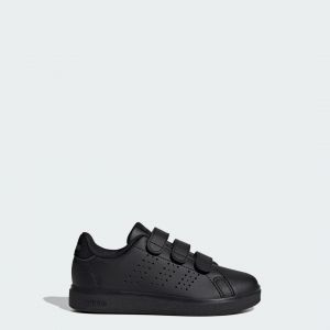 Adidas Advantage Base 2.0 Shoes Children Chaussures de Tennis, Core Black/Core Black/Grey Six, 30.5 EU