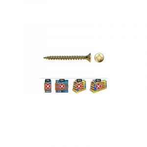 Vis pour bois - CELO - 9B530Vlox - Diamètre 5 mm - Longueur 30 mm - Bicromaté - 250 unités