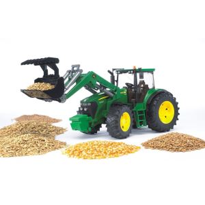 Image de Bruder Toys 3051 - Tracteur John Deere 7930 avec chargeur frontal - Echelle 1:16