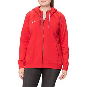 Nike Sweat à Capuche Fleece FZ Park 20 - Rouge/Blanc Femme, pointure X-Small - Rouge - Taille X-Small