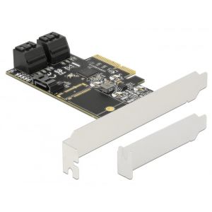 Delock 90395 - PCIe - sata - Vert - 6 Gbit/s - sata - Bo&icirc;te avec crochet (90395)