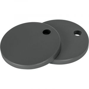 Wenko Abattant wc avec frein de chute Galati Antibactérien, Résistant aux rayures, Installation facile, Duroplast et acier inox, 6x46 cm, Anthracite