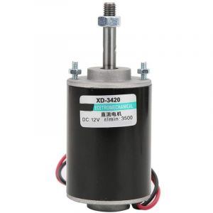 Image de 12V/24V 30W Mini Moteur à Courant Continu à Aimants Permanents Réversible cw/ccw Electrique Grande Vitesse Faible Bruit pour diy, Equipements