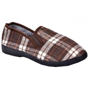 Charentaises Homme Premium - OZABI - Modèle K88R9 - Marron - Fourrées - Confortables