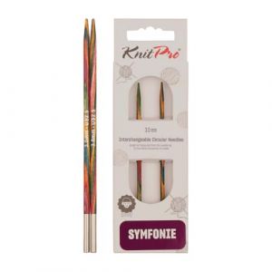 Knitpro KP20421 Symphonie Aiguille Interchangeable Circulaire Spéciale Bois Multicolore 38,5 x 1,6 x 7 cm