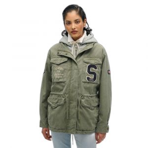 Image de Superdry Veste &agrave; capuche militaire brod&eacute;e jersey femme