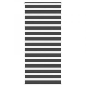 VidaXL Store Z&egrave;bre Noir 100x200 Cm Largeur Du Tissu 95,9 Cm Polyester