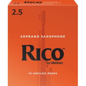 Rico Anches pour saxophone soprano force 2.5 pack de 10
