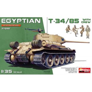 Image de Mini Art Maquette Char Egyptian T-34/85 With Crew