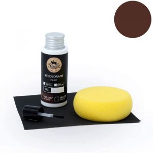 Sofolk - Kit Retouche Peinture Cuir/Simili-Cuir - Teinture pour Volant de Voiture, Siège Auto, Canapé, Chaussure, Veste et Vêtements - Cuir Abimé, Rayé, Giffré, Décoloré