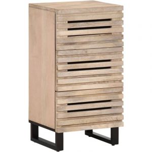 VidaXL Buffet 40x34x75 cm bois massif de manguier, meuble de rangement, meuble de rangement de cuisine, placard, meuble 377552