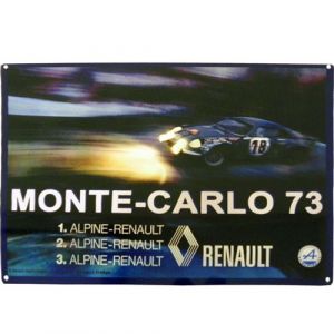 Renault Grande Plaque métal A 110