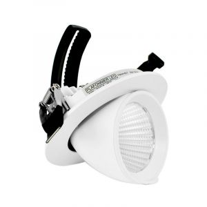 Vision-El Miidex Lighting - Spot escargot rond encastrable LED COB 10W (90W) IP40-20 Blanc chaud 3000°K