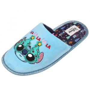 Chaussons de Noël Disney Stitch pour femmes - Bleu - Licence Disney