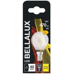 Bellalux Led d&eacute;poli sph&egrave;re E14 4W chaud 470 lm