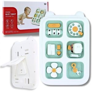 Busy Board Montessori – Jouet Éducatif Bébé 1-3 Ans pour Motricité Fine & Éveil Sensoriel