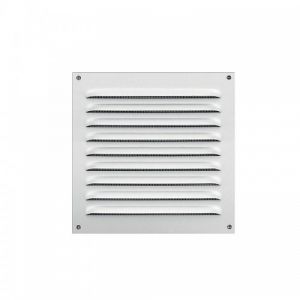 Anjos ventilation Grille &agrave; auvent en aluminium laqu&eacute; blanc L x H 200-200
