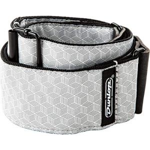 Dunlop Sangle guitare Jacquard - Cube Hatch Light Grey