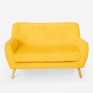 Canap&eacute; 2 places en tissu style scandinave confortable moderne Irvine