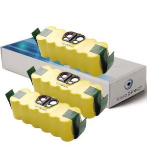 Visiodirect Lot de 3 batteries pour IROBOT Roomba 960 3500mAh 14.4V -