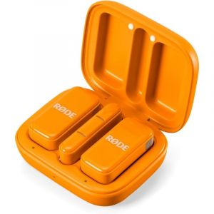 Rode Microphone Wireless Micro USB-C omnidirectionnel ultracompact avec étui de charge orange