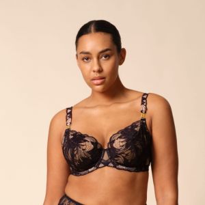 GOSSARD Soutien-gorge emboitant en dentelle Lace Soir&eacute;e Noir - Taille 85B