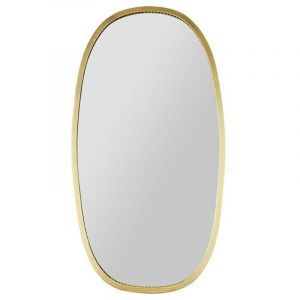 Ostaria Miroir métal doré ovoïde - Or