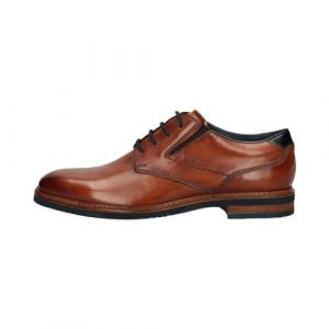 Bugatti Homme Chaussures Business en Cuir avec impr&eacute;gnation Longue dur&eacute;e et Coupe Extra-Large, Cognac, 45 EU