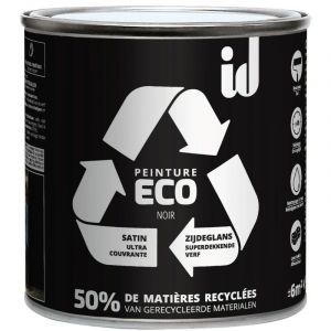ID Paris Peinture eco respectueuse satin noir 500ML noir