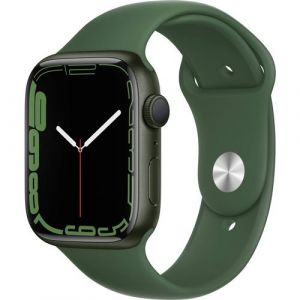 Apple Watch Series 7 GPS bo&icirc;tier Aluminium Vert 45mm avec Bracelet Sport Reconditionne par Etat Tres bon