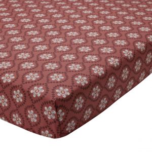 Drap housse DISQUES SOLAIRES 90x190x28 beige