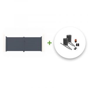 Image de Casanoov - Portail battant &eacute;lectrique eiger 400x160cm + Motorisation bunker B500