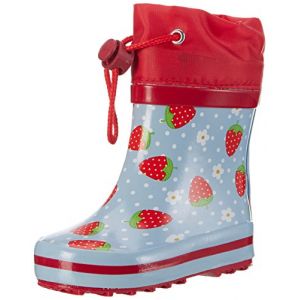 Beck Bottes en caoutchouc fraise bleu clair - Taille Mode enfant (2 - 6 ans)