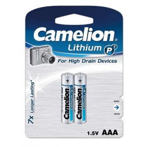 Camelion Pack de 4 Piles LR03/FR03 Lithium 1,5V
