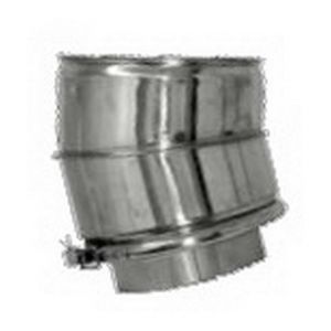 MBM Cheminée isolé INOX dn 350/400 courbe 15 °