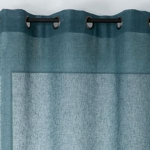 LINDER Voilage tamisant, Micao bleu l.145 x H.240 cm