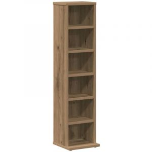 VidaXL Armoire à cd chêne artisanal 21x20x88 cm bois d'ingénierie