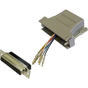 Bkl electronic 10121130 Adaptateur Femelle D-SUB 25 Broches - Prise RJ45-1 pièce