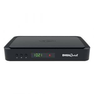 Digiquest Tivùsat Q90 on Demand 4K Double Tuner DVB-T2 DVB-S2 PVR Noir + Carte Tivusat 4K