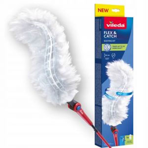 Vileda Pelle &agrave; poussi&egrave;re &agrave; long manche + 1 recharge Flex&Catch