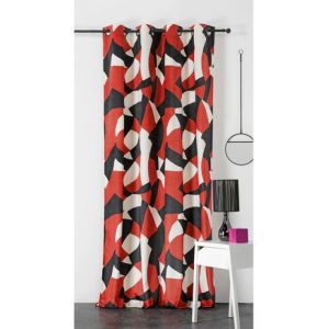 LINDER Rideau à ?illets ronds canon de fusil Camouflage orange 145 x 280 cm