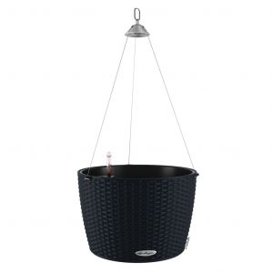 Lechuza Jardinière NIDO Cottage 35 ALL-IN-ONE Noir graphite