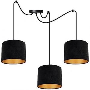 Image de Light-Home Milan SpiderSuspension Luminaire Lustre Araignée - Matériel - À 3 Lumières - Noir et Or