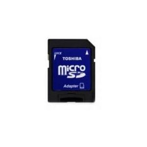 Toshiba SD-C04GJ(BL3 - Carte mémoire microSDHC 4 Go classe 4 avec adpatateur SD