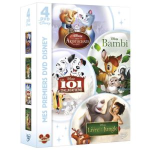 Image de Mes premiers Disney : Les Aristochats + Bambi + Les 101 dalmatiens + Le livre de la jungle