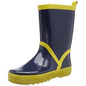 Playshoes Bottes enfant caoutchouc bleu marine/jaune - Taille 22/23