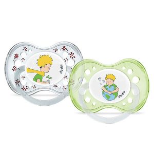 Dodie Sucette Anatomique +18m Le Petit Prince Terre Lot de 2