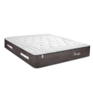 BELLECOUR LITERIE Ensemble PRIVILEGE 140x200 cm Matelas Ressorts ensachés + Protège matelas anti punaise