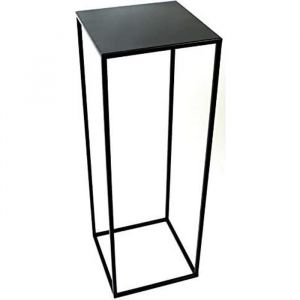 Support de pot de fleurs Loft 363 - 70cm, noir - DIXIE STORE, élégant support en métal pour décoration intérieure/extérieure