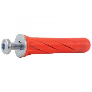 Cheville nylon Twist multi matériaux G&B 10x49 mm Vis tête cylind.T25 5x55 mm - Boite de 25 - 6003